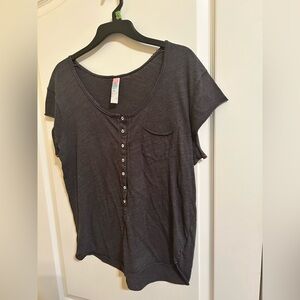 Free People Beach casual button down tee - medium